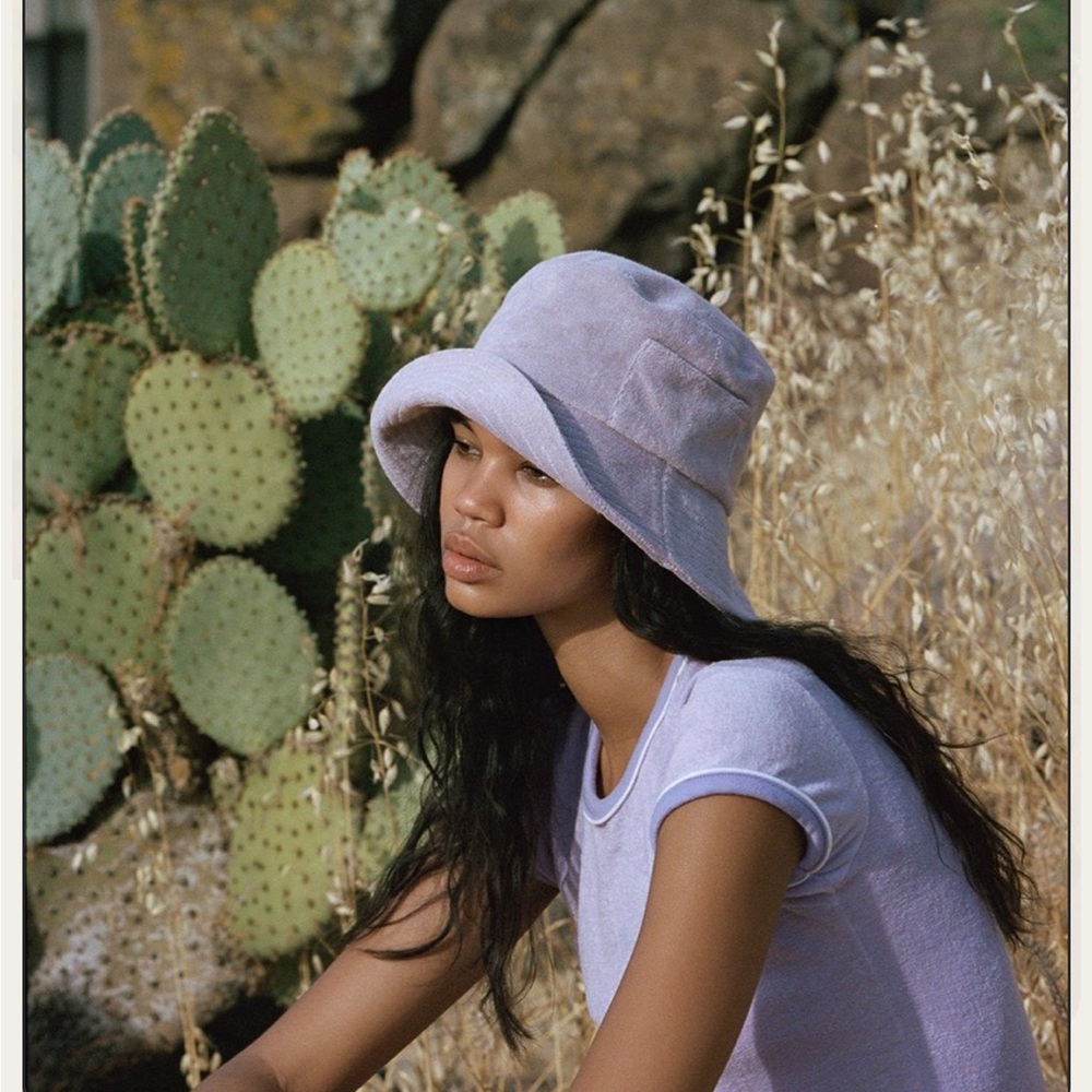 Lack of Color Wave bucket hat in lavender terry